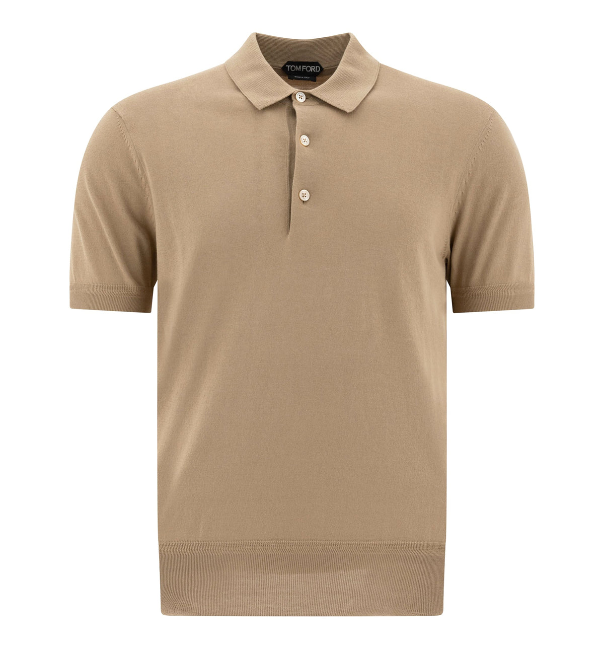 Cashmere and silk polo shirt