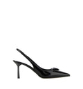 Patent leather slingback pumps