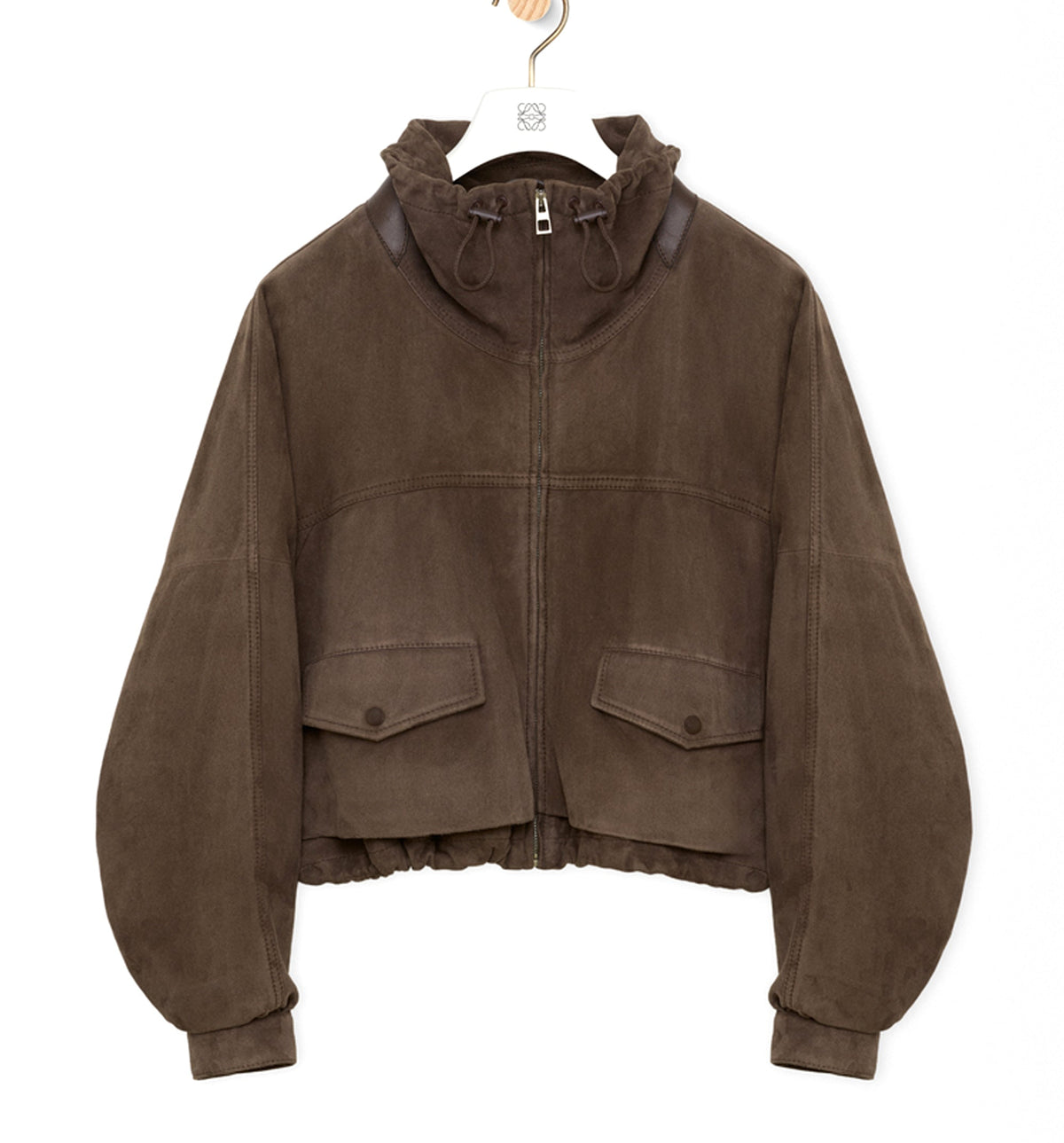 Jacket in suede goatskin