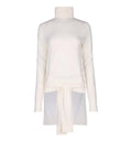 Double-Sleeve Wool Silk Sweater