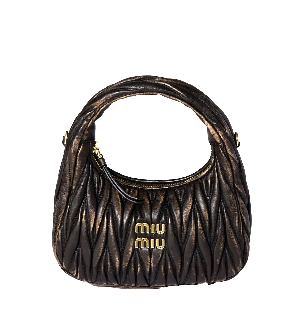 Wander matelassé nappa leather bag