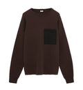 Anagram pocket sweater in cotton blend