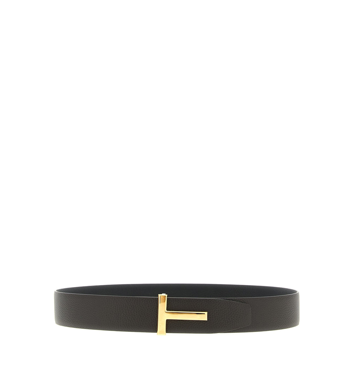 T Buckle Leather Belt