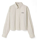 Striped Logo Cotton Shirt