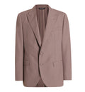Single-Breasted Wool Poplin Jacket