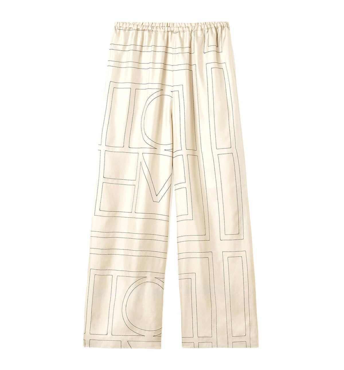 Monogram silk pj bottoms