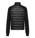 Wool Blend Padded Zip-Up Cardigan
