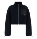 Zip-Up Cropped Sweatshirt