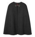 Silk wool cape with Horsebit