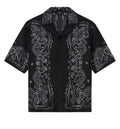 Bandana Paint Oversized Bowling Shirt