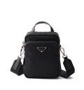 Re-Nylon and Saffiano leather shoulder bag
