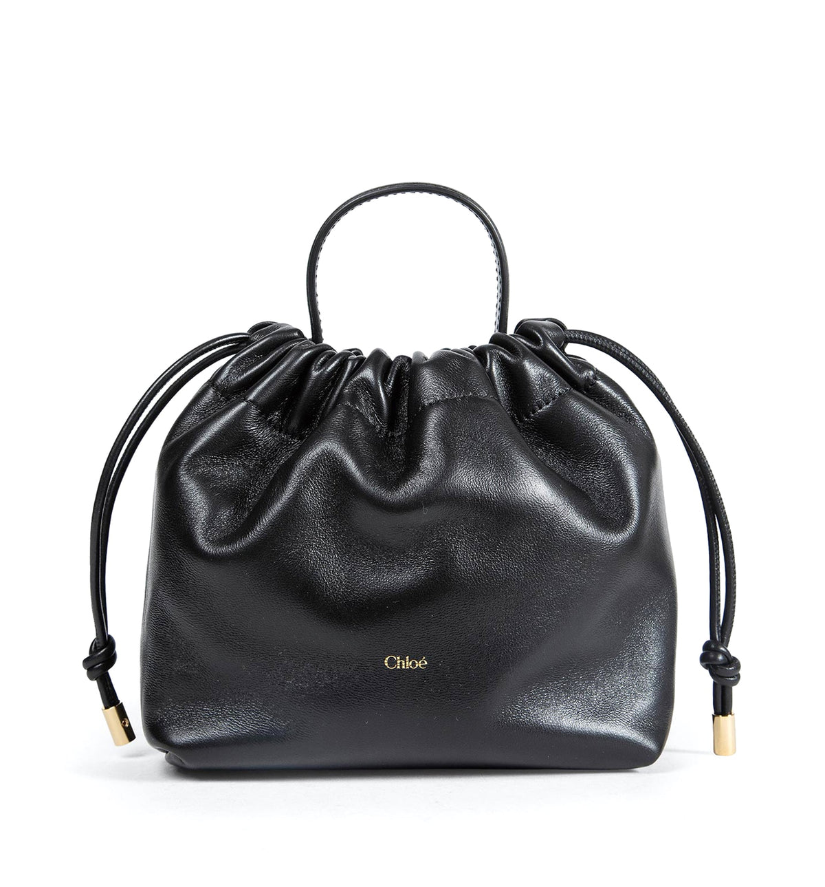 Mini Chloé Icons Shoulder Bag With Chain In Soft Leather