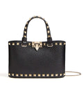 Rockstud Mini Shopping Bag In Grainy Calfskin