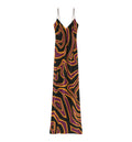 Labirinto Print Crêpe de Chine Dress
