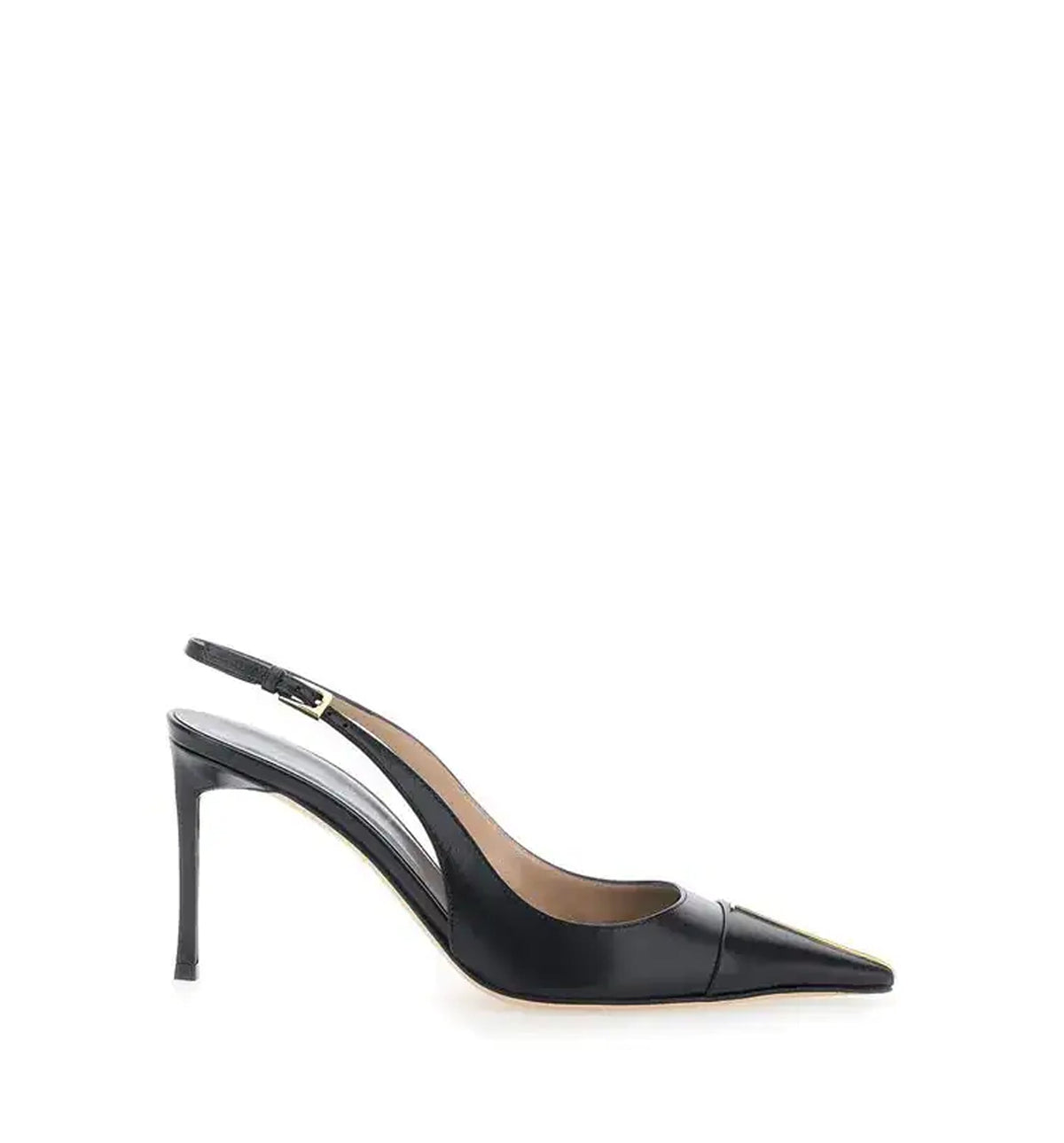 Slingback Pumps With T Plate