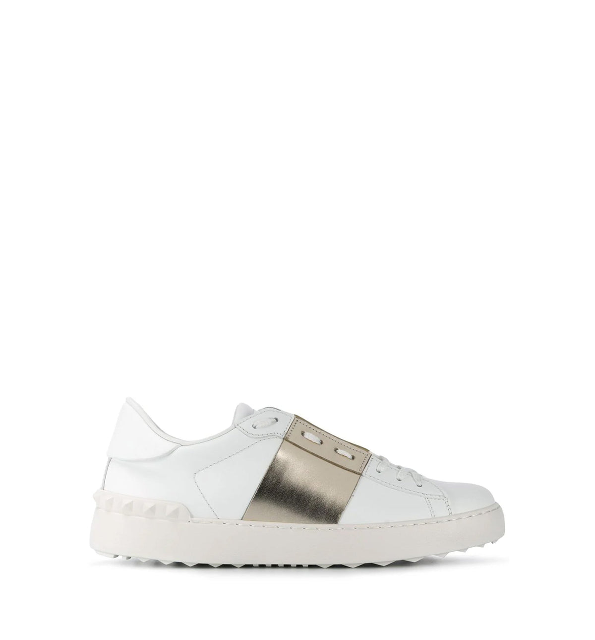 Open Leather Sneakers