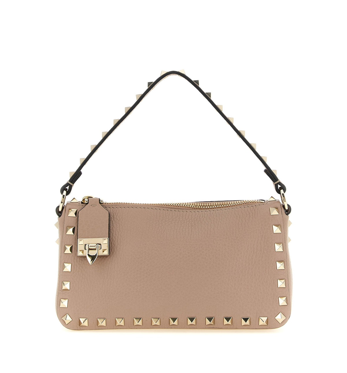Rockstud Small Crossbody Bag in Laminated Grainy Calfskin Leather