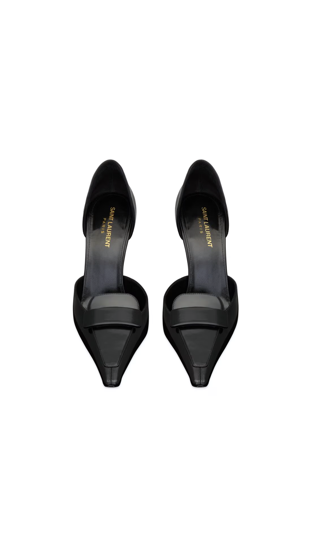 D'Orsay Pumps in Smooth Leather - Black