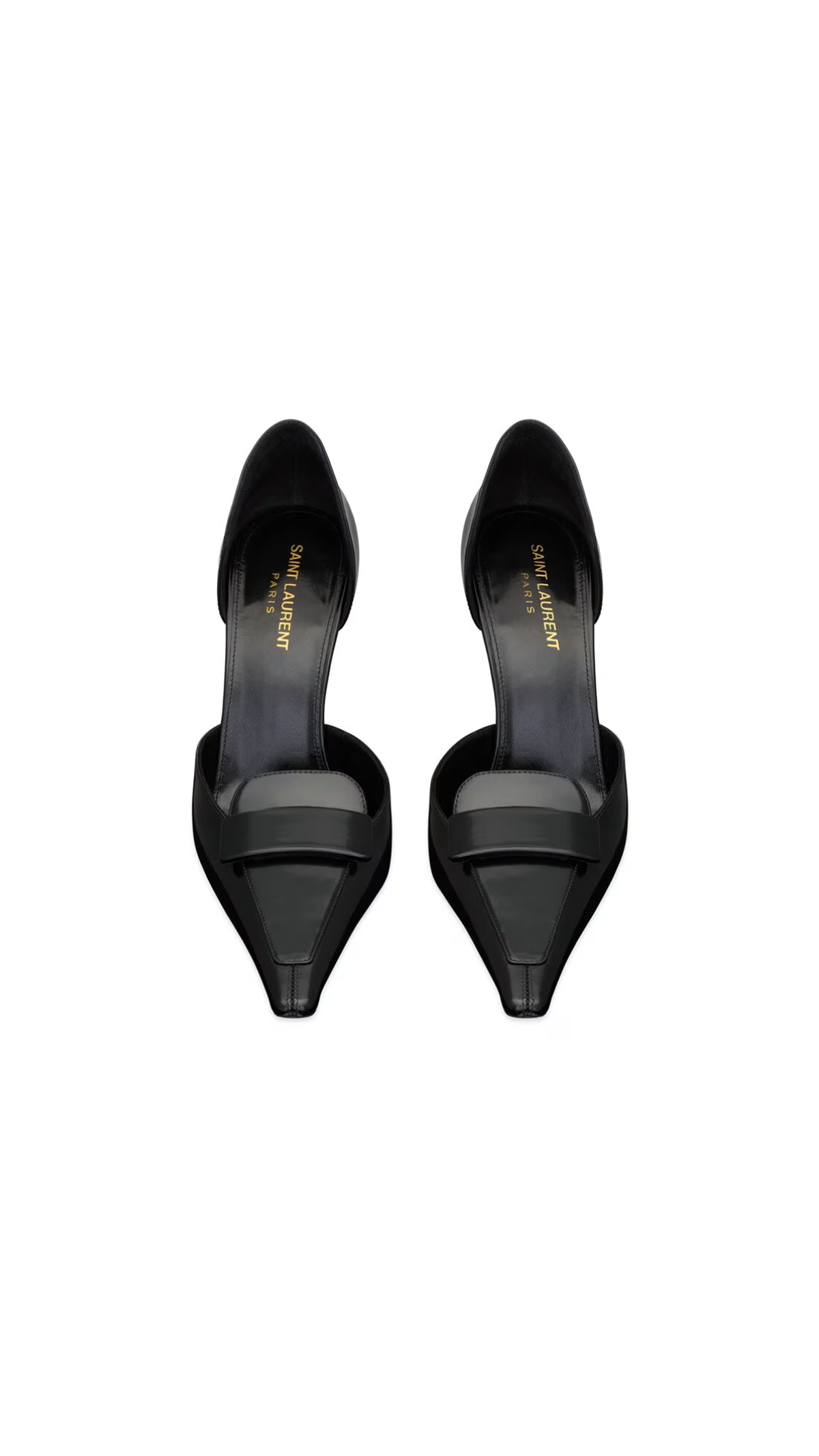 D'Orsay Pumps in Smooth Leather - Black