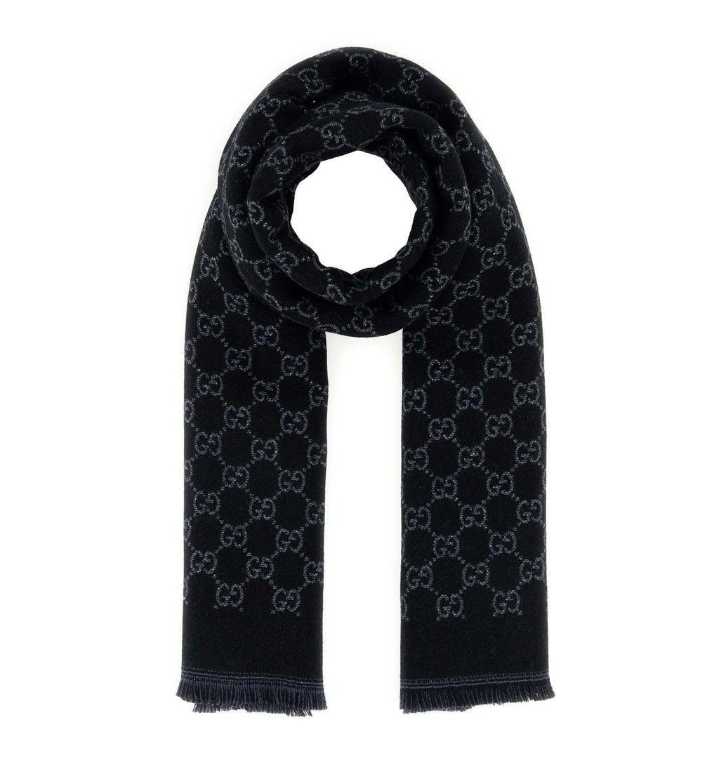 GG Wool Viscose Lamé Scarf