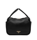 Logo-Plaque Zipped Tote Bag - Black