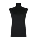 Sleeveless Fine Turtleneck