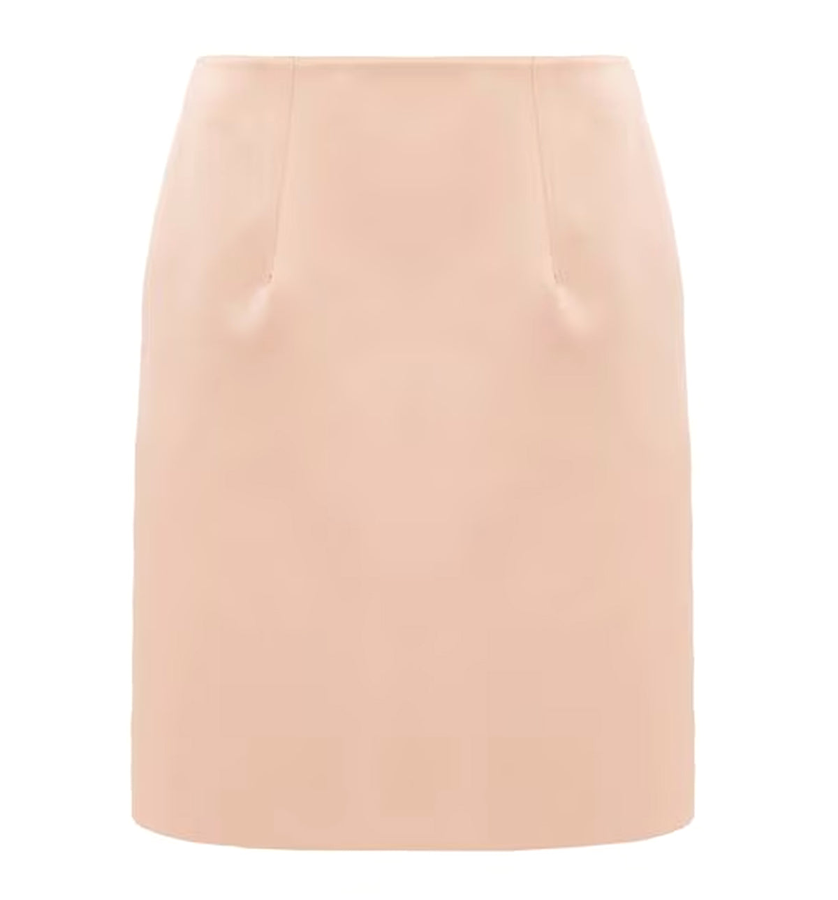 Short Pencil Skirt in Technical Duchess Satin