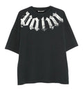Big Neck Logo Printed T-shirt | Black