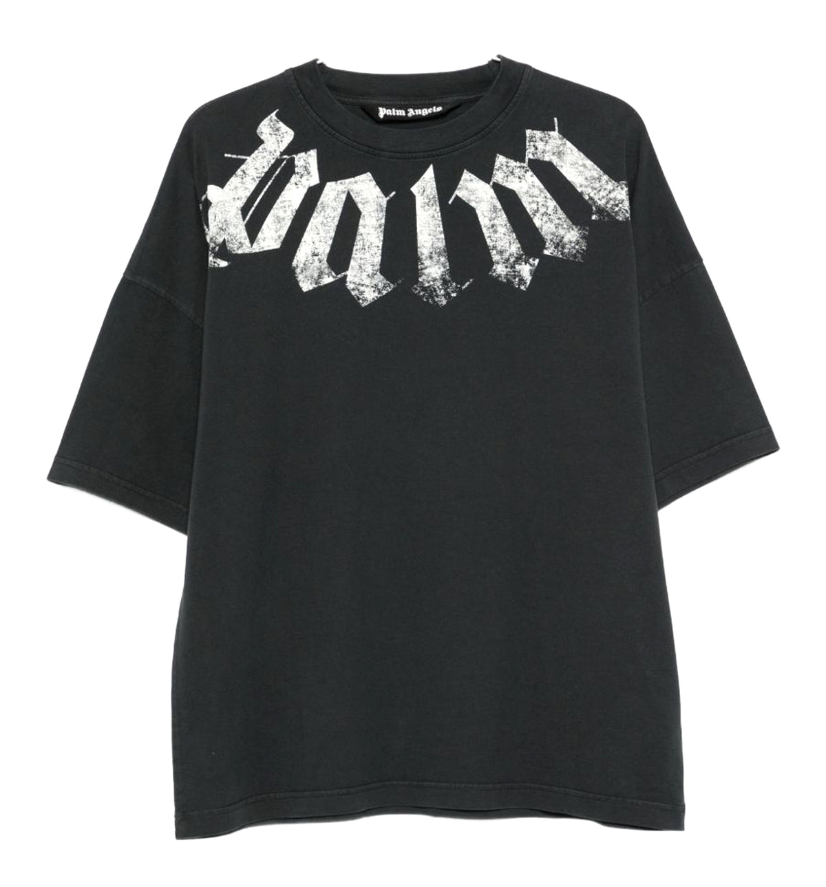 Big Neck Logo Printed T-shirt | Black