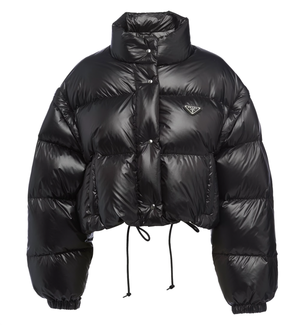 Re-Nylon Cropped Convertible Down Jacket