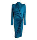 Draped flowing jersey dress