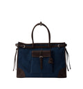 Prada Bonnie Denim and Leather Tote Bag