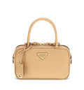Mini Leather Top Handle Bag With Shoulder Strap