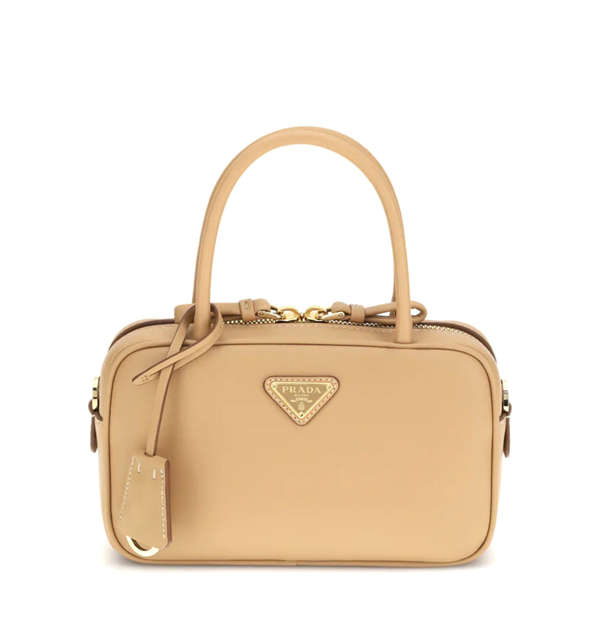 Mini Leather Top Handle Bag With Shoulder Strap