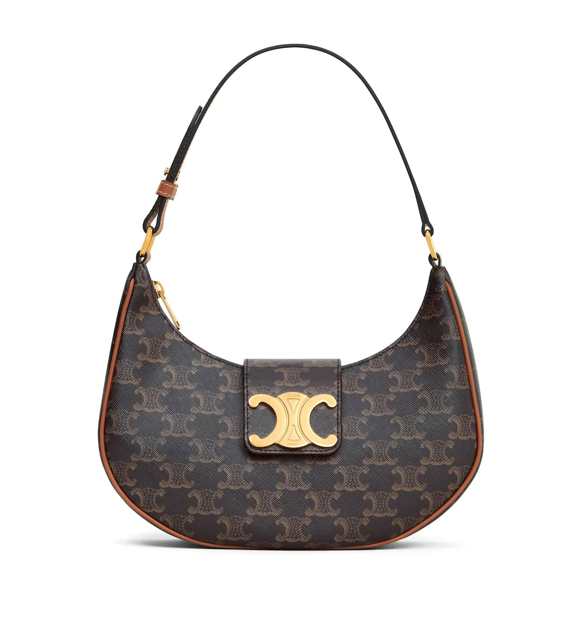 Medium Ava Triomphe Bag in Triomphe Canvas and Calfskin