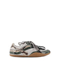 Gymnasium Technical Fabric And Python-print Aisley Sneakers