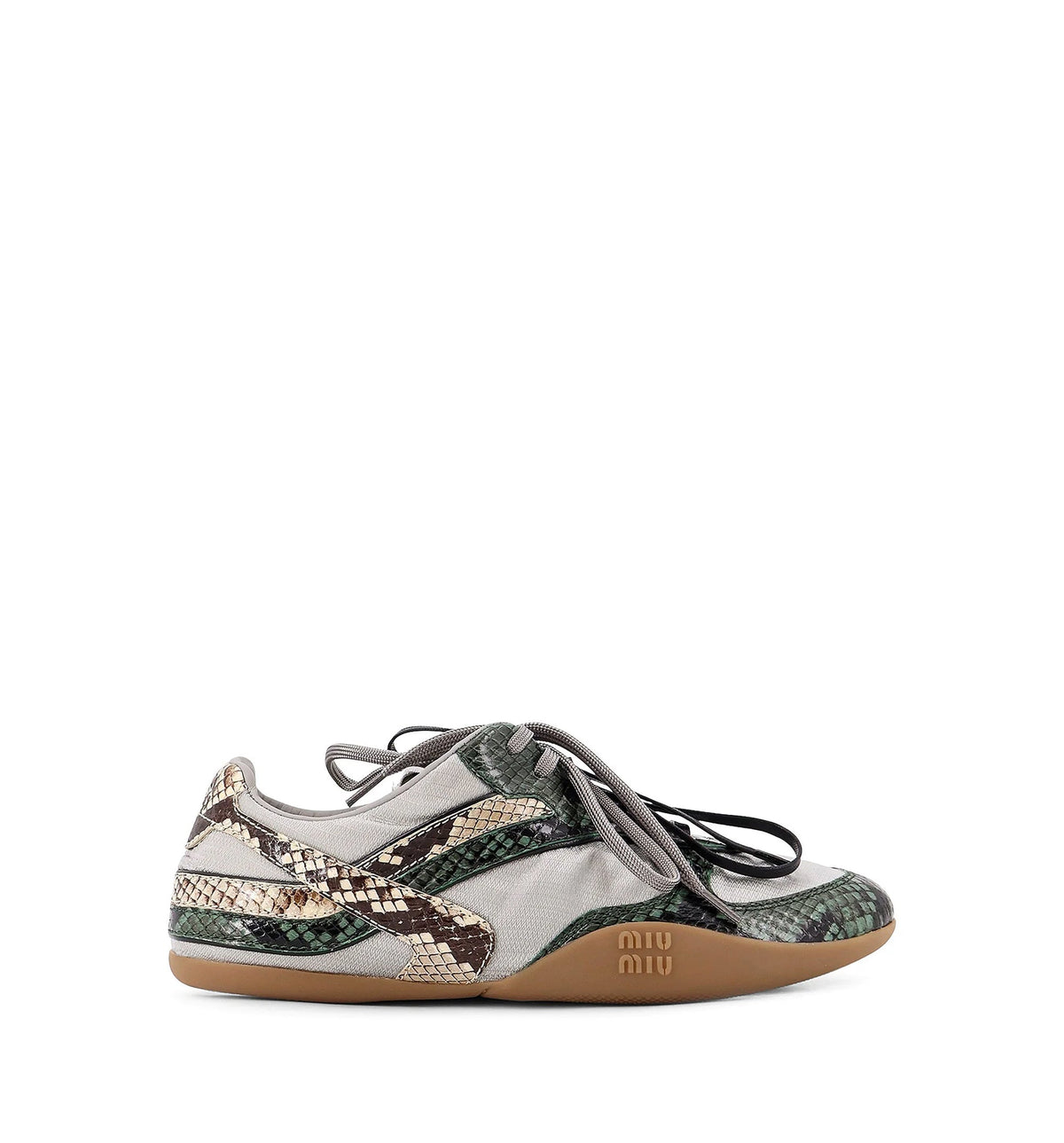 Gymnasium Technical Fabric And Python-print Aisley Sneakers
