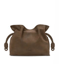 Medium Flamenco clutch in grained nubuck