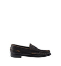Antiqued Leather Loafers -