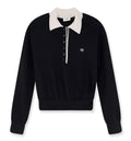 Polo Sweater In Fine Cashmere Silk