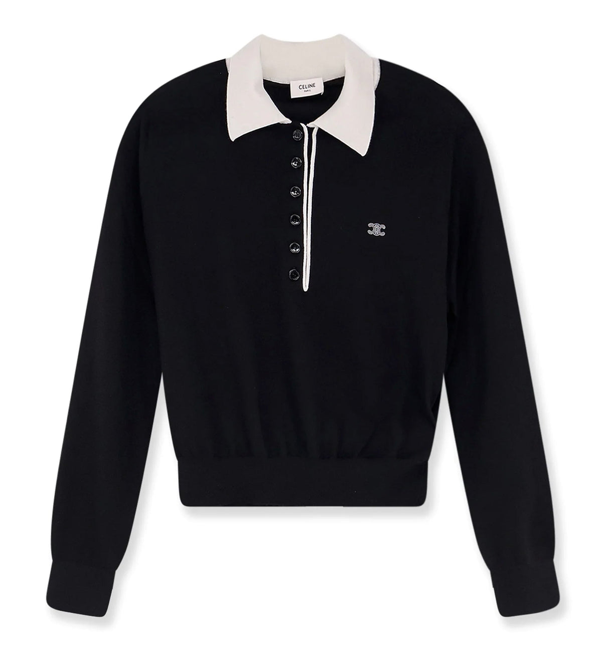 Polo Sweater In Fine Cashmere Silk