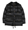 Diaphane Hooded Quilted Jacket