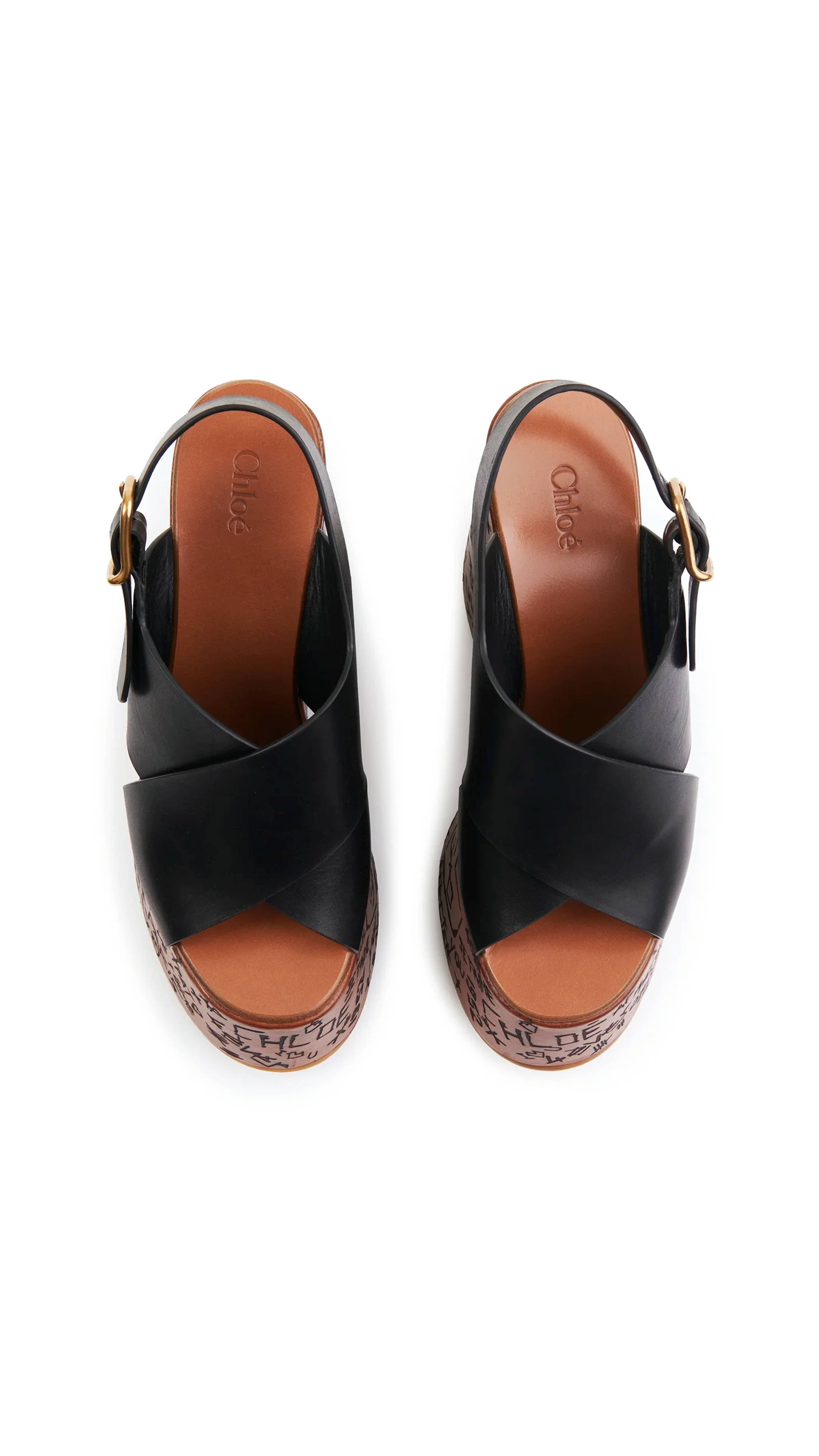 Maxime Wedge Sandal - Black