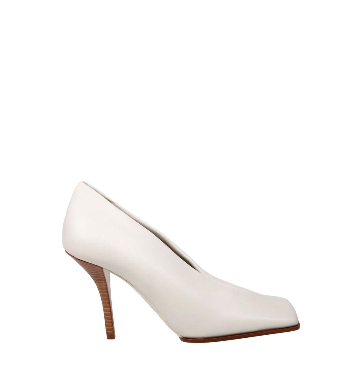 Soft Square Pumps In Leather