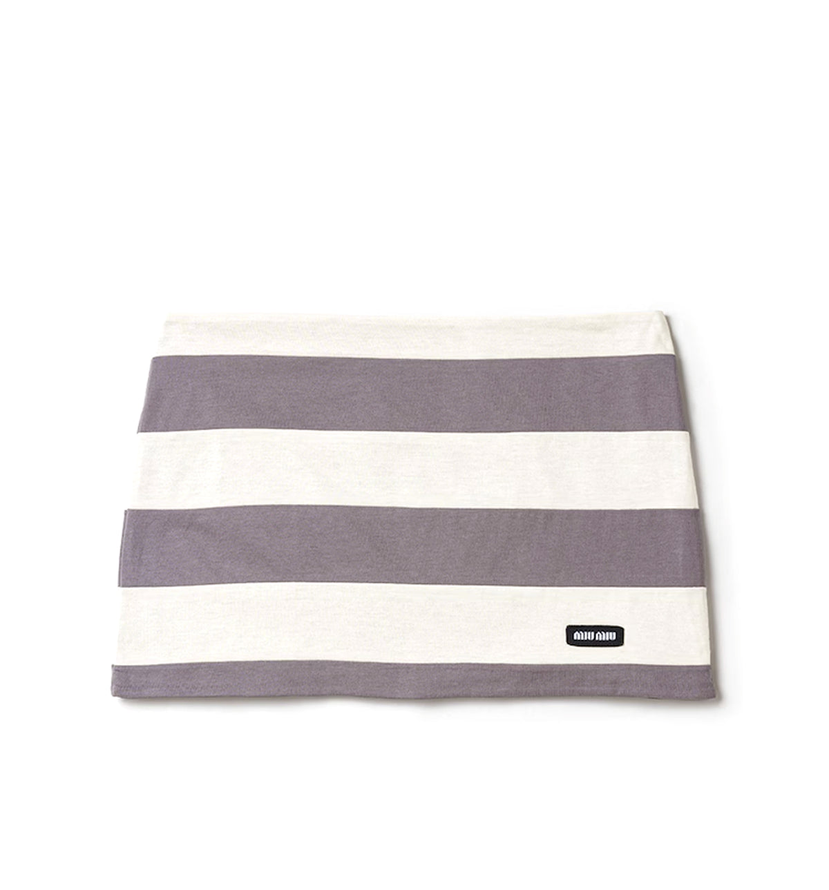 Striped Jersey Miniskirt