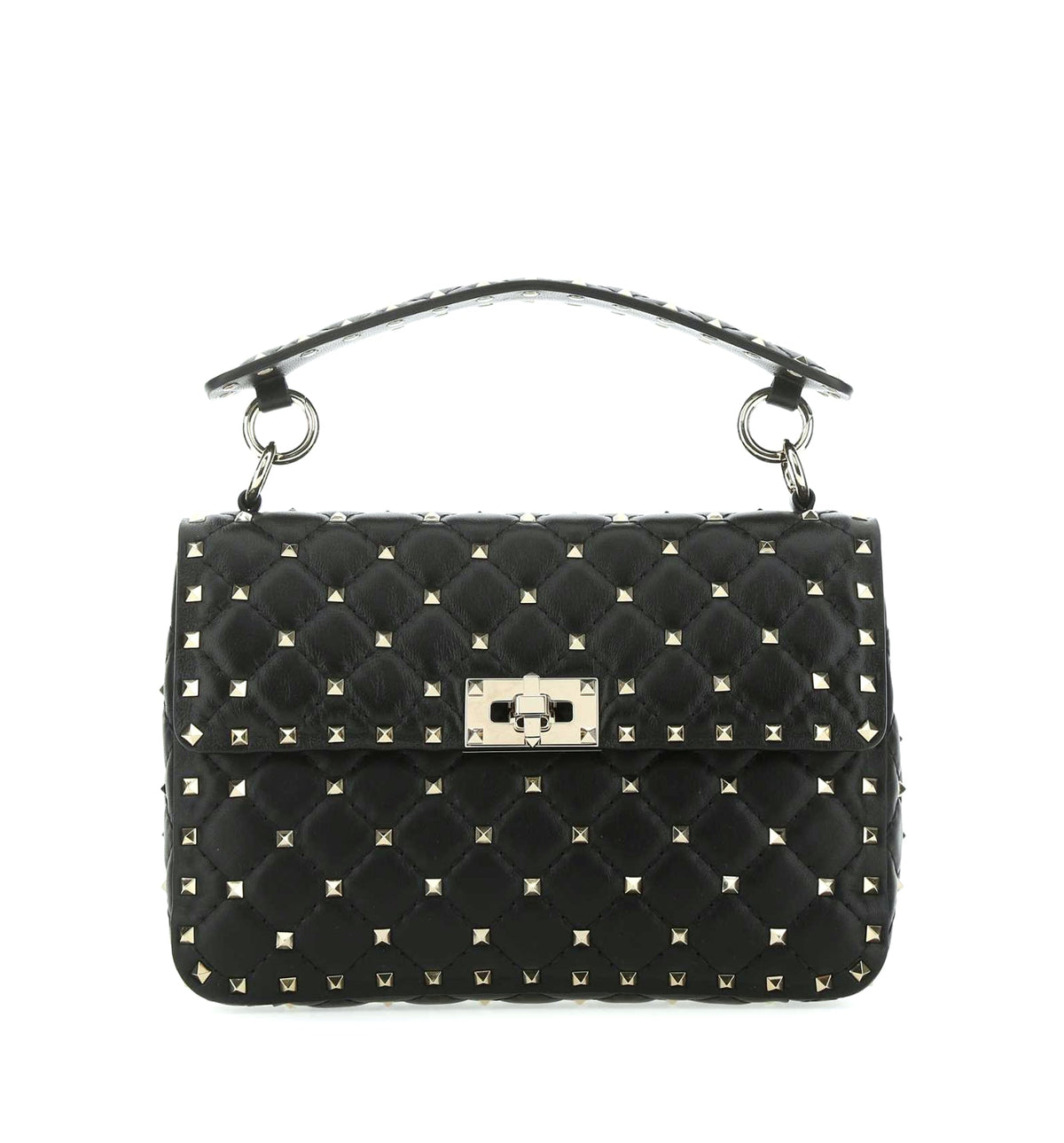 Rockstud Spike leather crossbody bag with iconic all-over studs