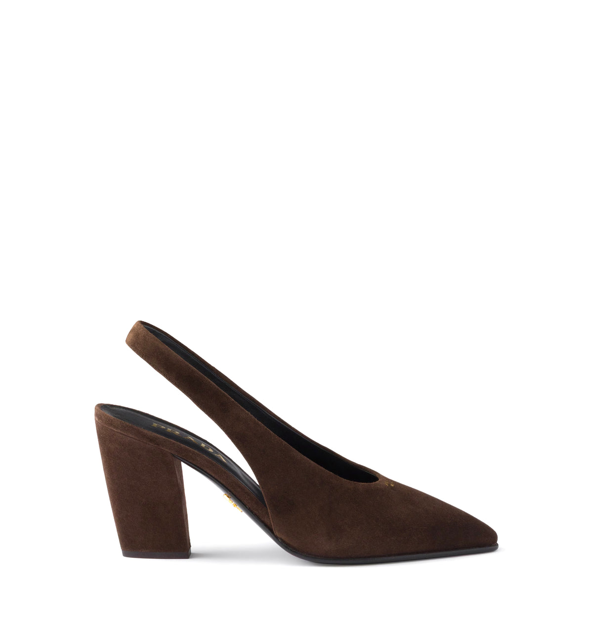 Suede leather slingback pumps