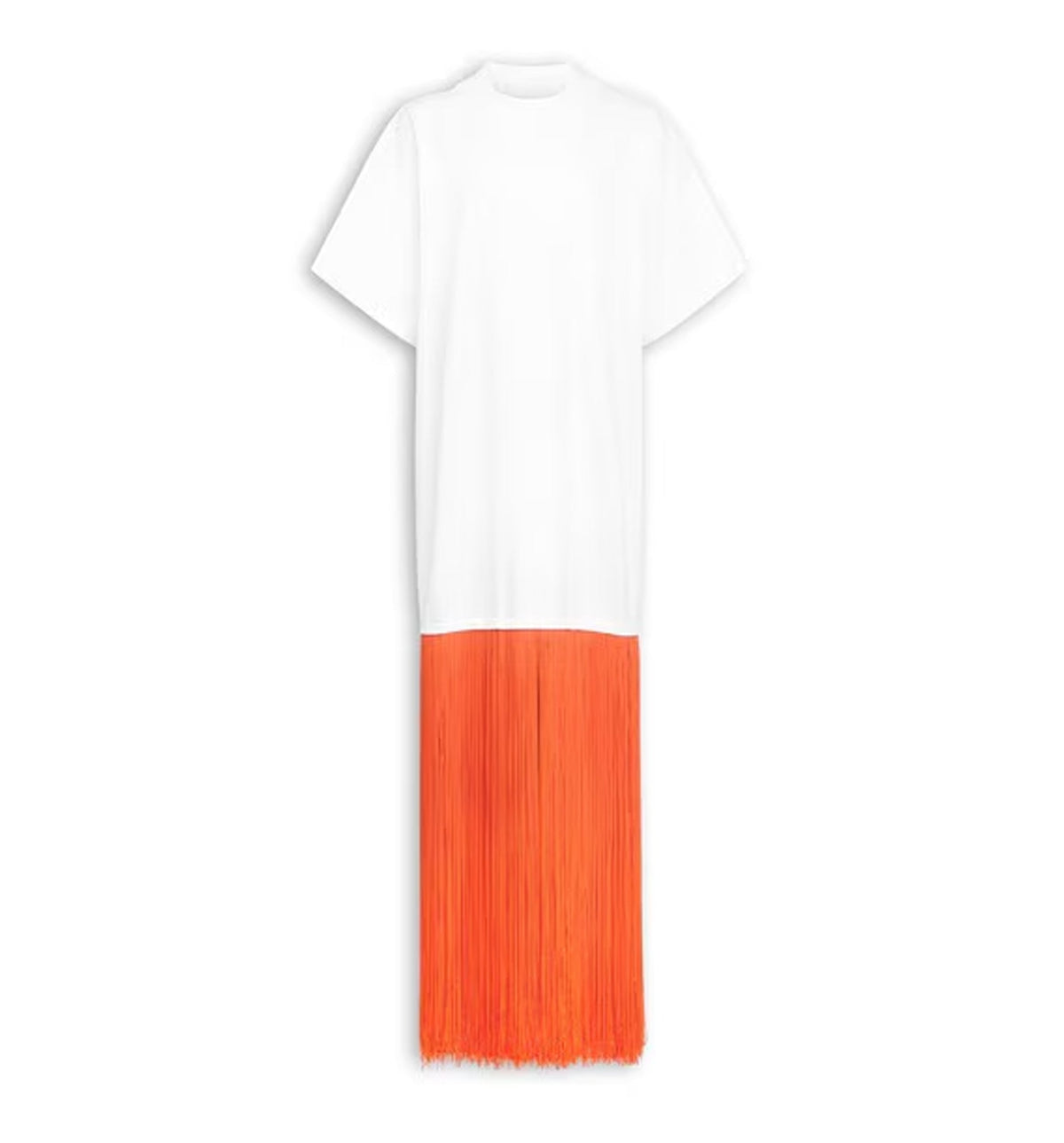 Fringed Cotton T-Shirt