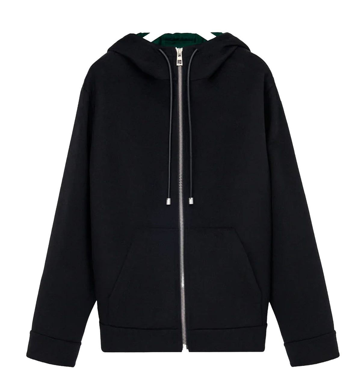 Hooded Jacket in Wool and Cashmere