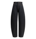"Round" Wide-Leg Jeans